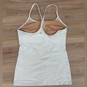 White lululemon Tank Top with Built-in Bra